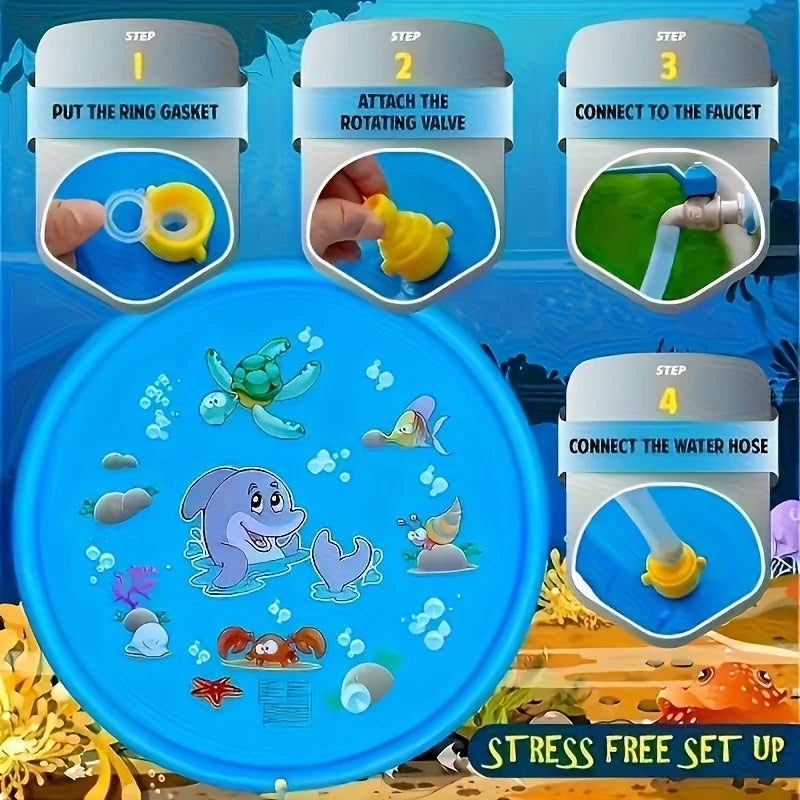 Splashpaws venkovní koupací vana pro domácí mazlíčky se stříkacím systémem