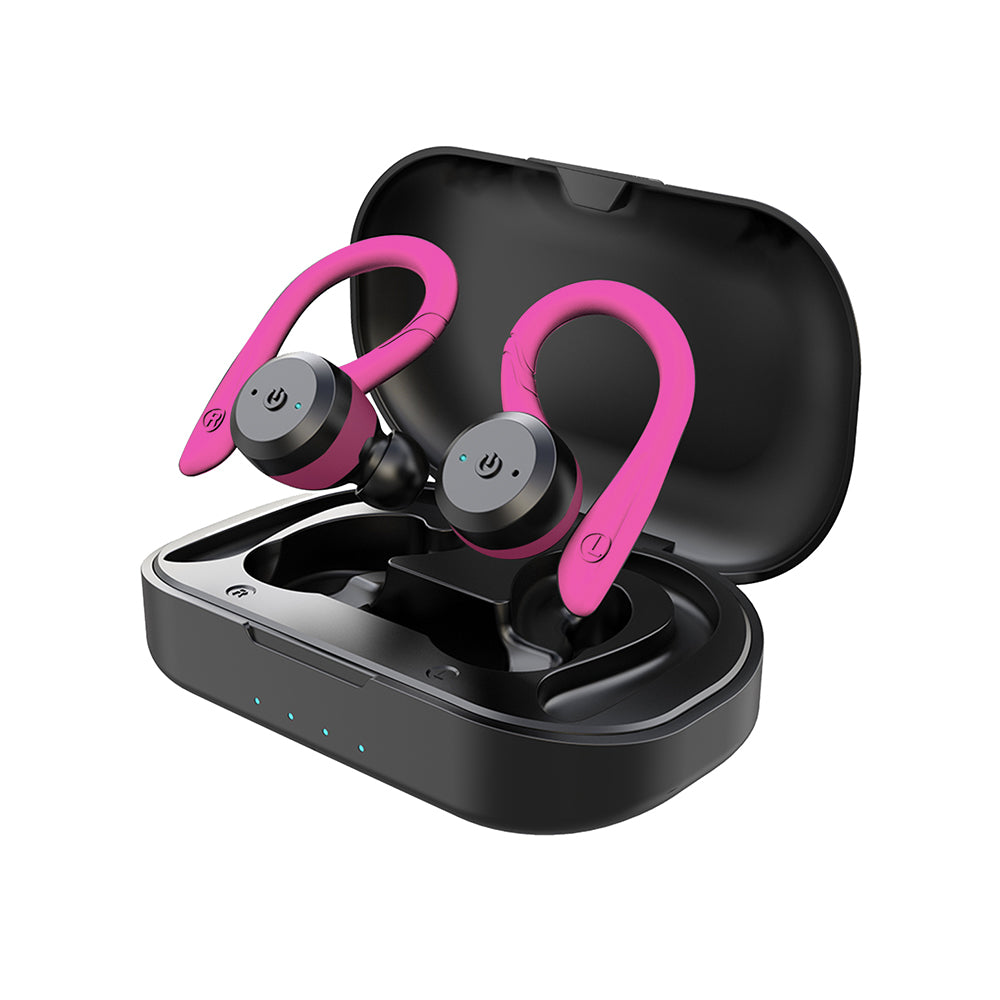 Auriculares inalámbricos PulseGuard Bluetooth 5 con larga duración de batería IPX7