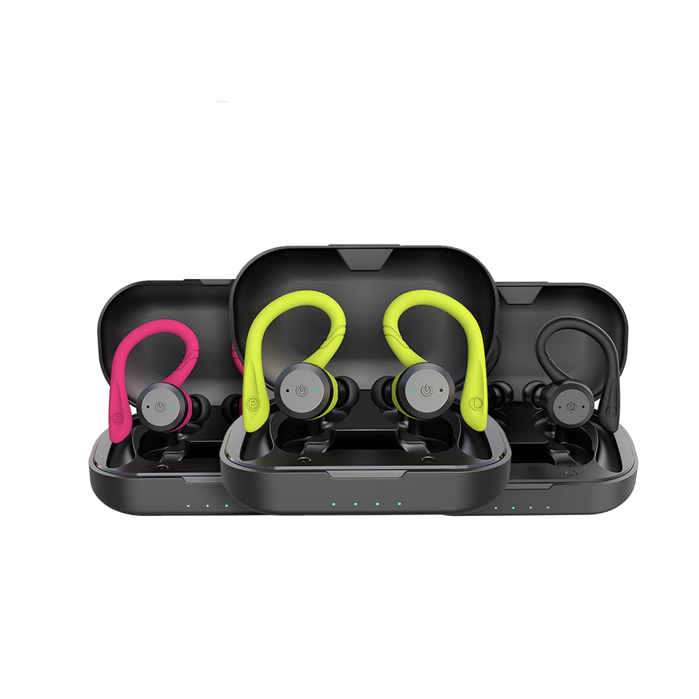 Auriculares inalámbricos PulseGuard Bluetooth 5 con larga duración de batería IPX7
