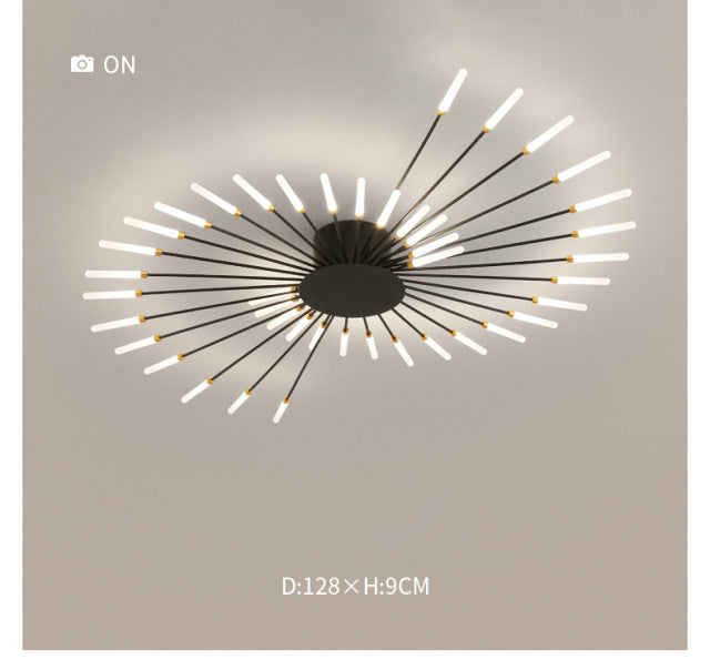 Lampa wisząca LumaSpike w stylu różdżki do nowoczesnych pomieszczeń
