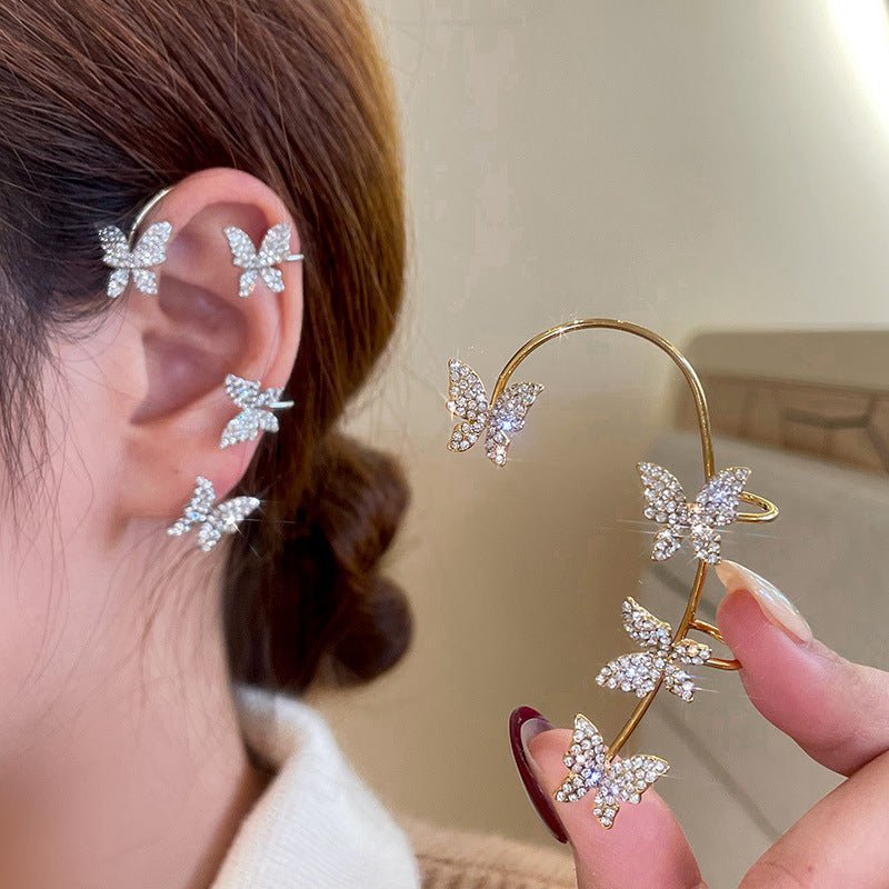 AuroraClip Adjustable Ear Clips For Stylish Women Secure No Piercing