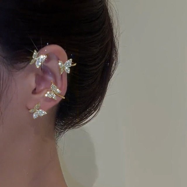 AuroraClip Adjustable Ear Clips For Stylish Women Secure No Piercing
