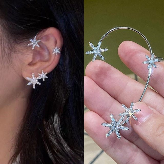 AuroraClip Adjustable Ear Clips For Stylish Women Secure No Piercing