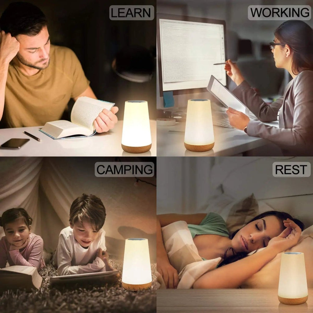 LuminaNest Draagbaar Instelbaar Nachtlampje Met Touch En Afstandsbediening Voor Slaapkamers En Kinderen