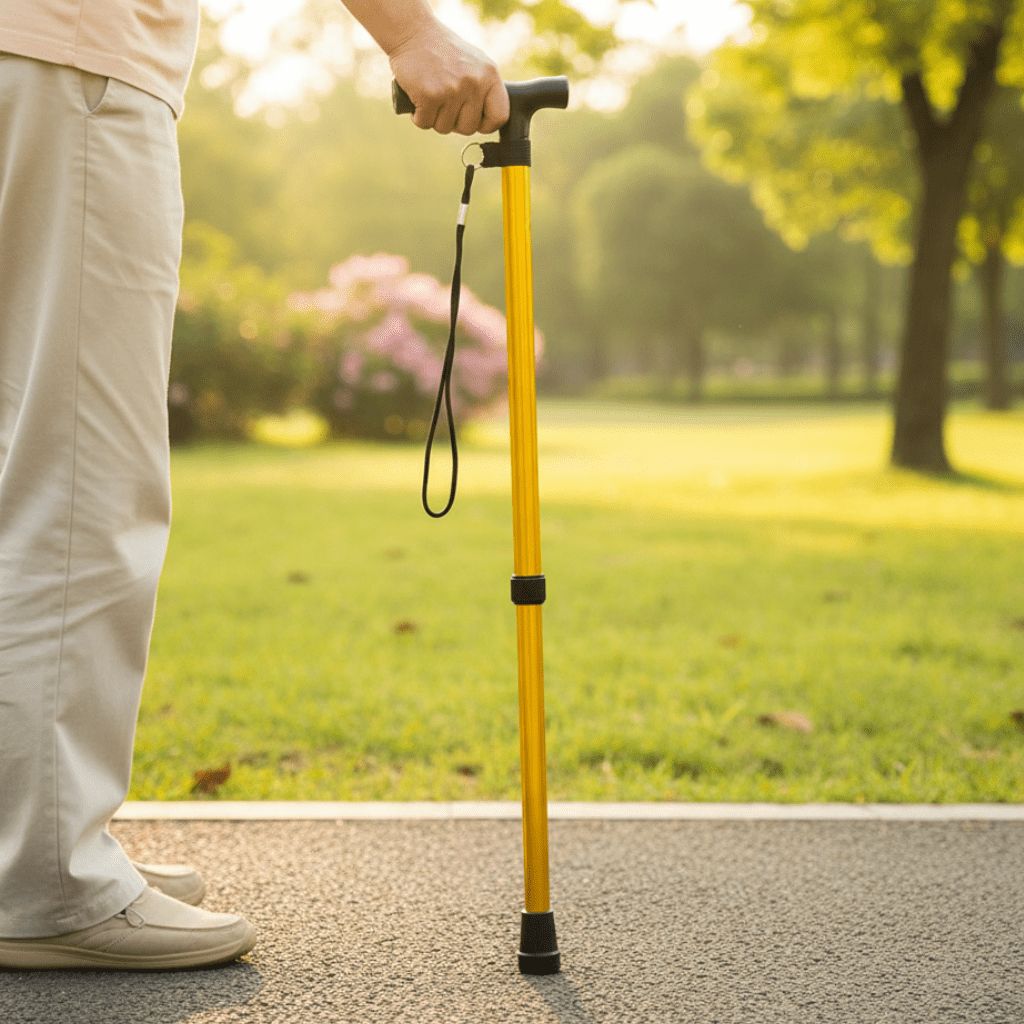 Bengala Leve de Alumínio EaseWalker para Idosos com Alívio Ergonómico nas Articulações