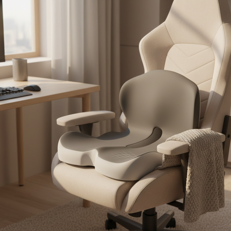 Sleepzen ergonomisch contourkussen met traagschuim voor nek- en rugondersteuning