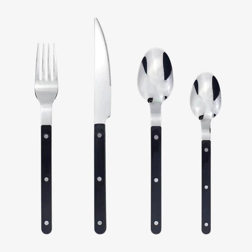 24-piece stainless steel cutlery set with engraving