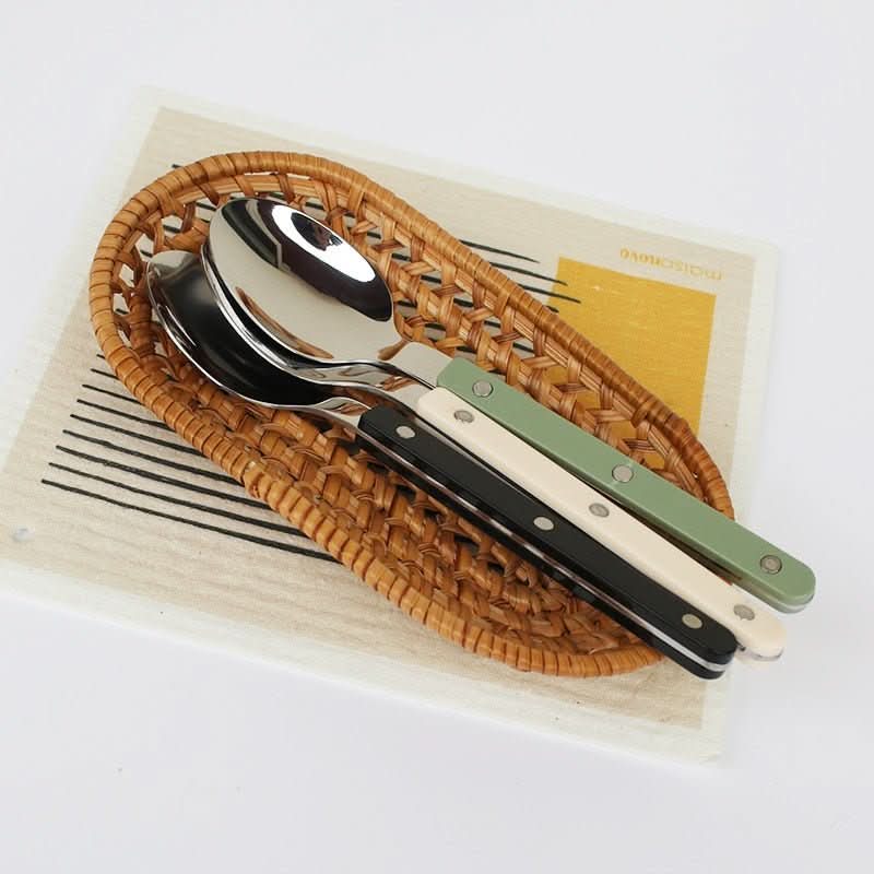 24-piece stainless steel cutlery set with engraving