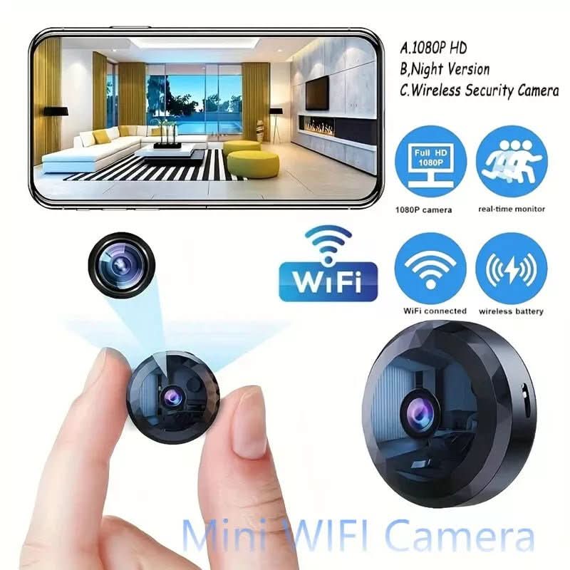 WatchMini Wireless 1080P HD Überwachungskamera mit Nachtsicht und Bewegungsalarm