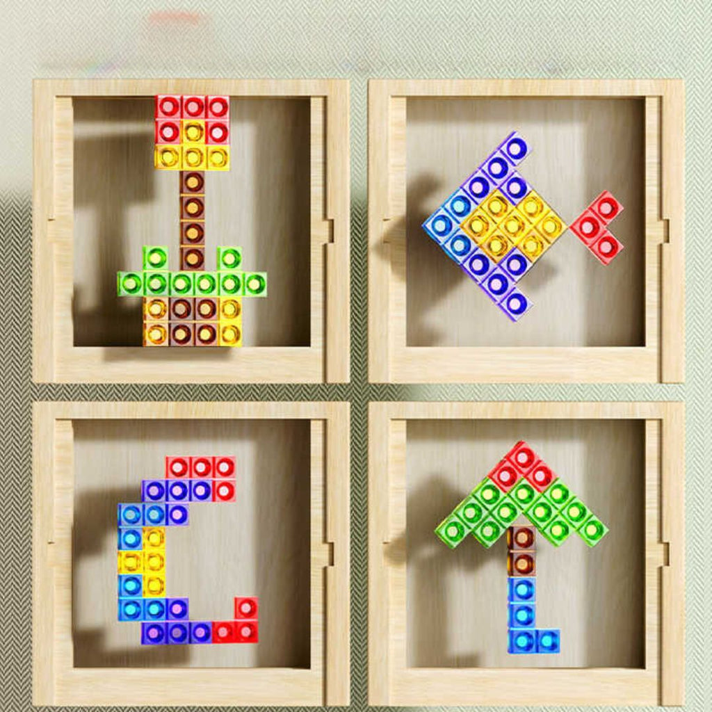Terrain de jeu Tetris en bois naturel TerraTrix pour tous, écologique