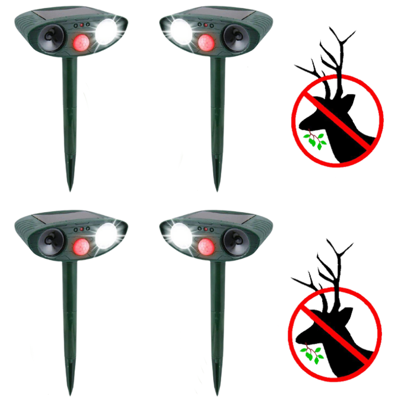 Gardawave Solar Powered Motion Sensor Ultrasonic Garden Deterrent
