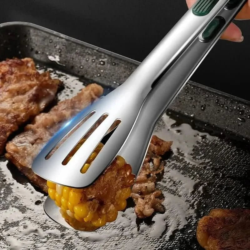 GripSure Kaymaz Paslanmaz Çelik Maşa Et, Salata, Ekmek İçin Ev Aşçıları