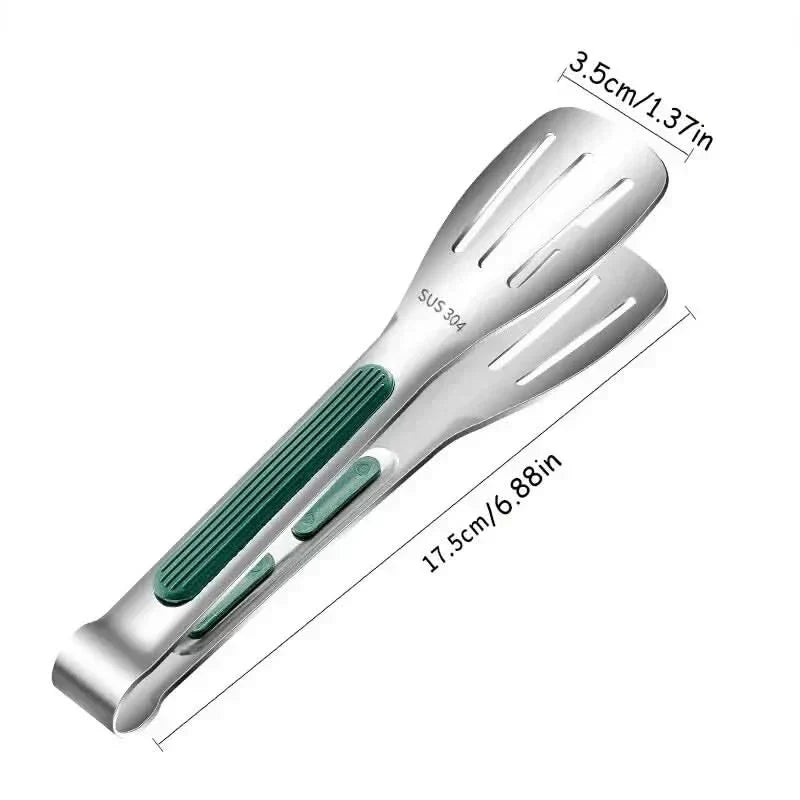 GripSure Kaymaz Paslanmaz Çelik Maşa Et, Salata, Ekmek İçin Ev Aşçıları