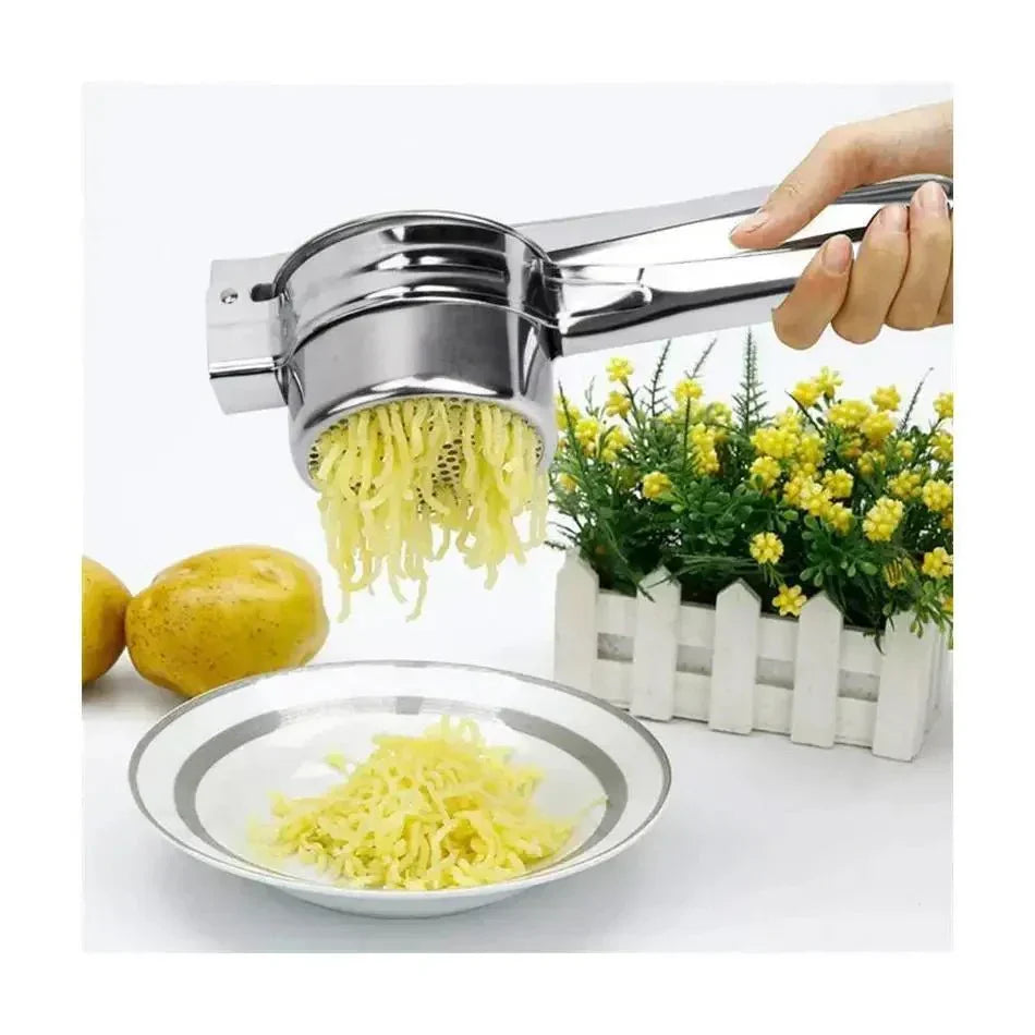 PureeCraft 3in1 ruostumattomasta teräksestä valmistettu perunapuristin kermaisille soseille kotikokeille