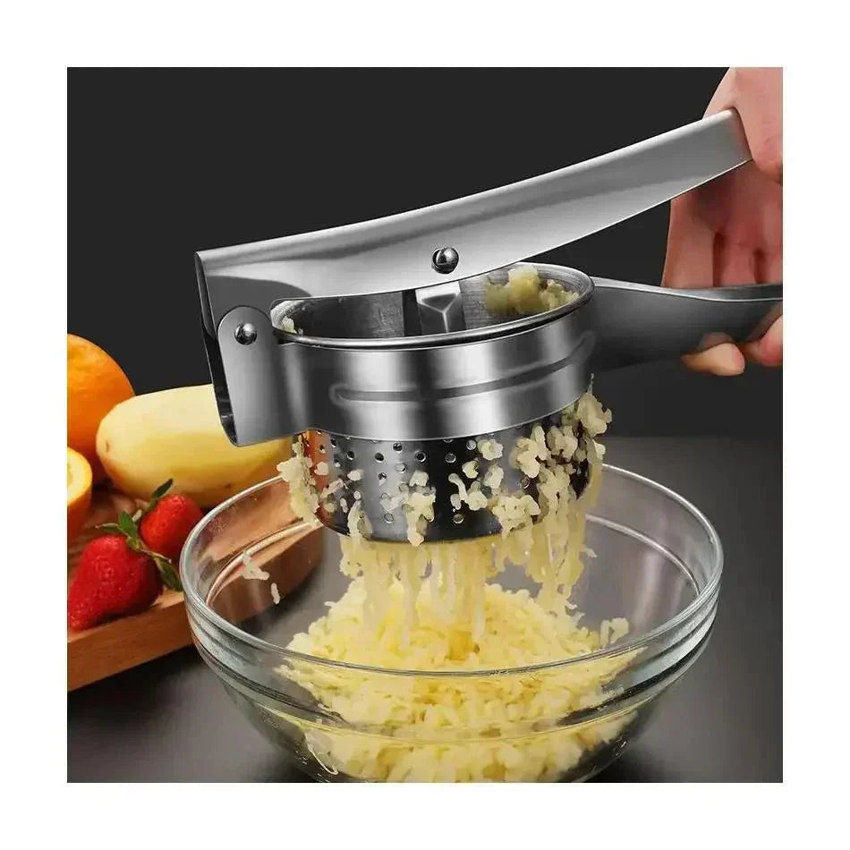 PureeCraft 3in1 ruostumattomasta teräksestä valmistettu perunapuristin kermaisille soseille kotikokeille