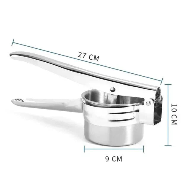 PureeCraft 3in1 ruostumattomasta teräksestä valmistettu perunapuristin kermaisille soseille kotikokeille