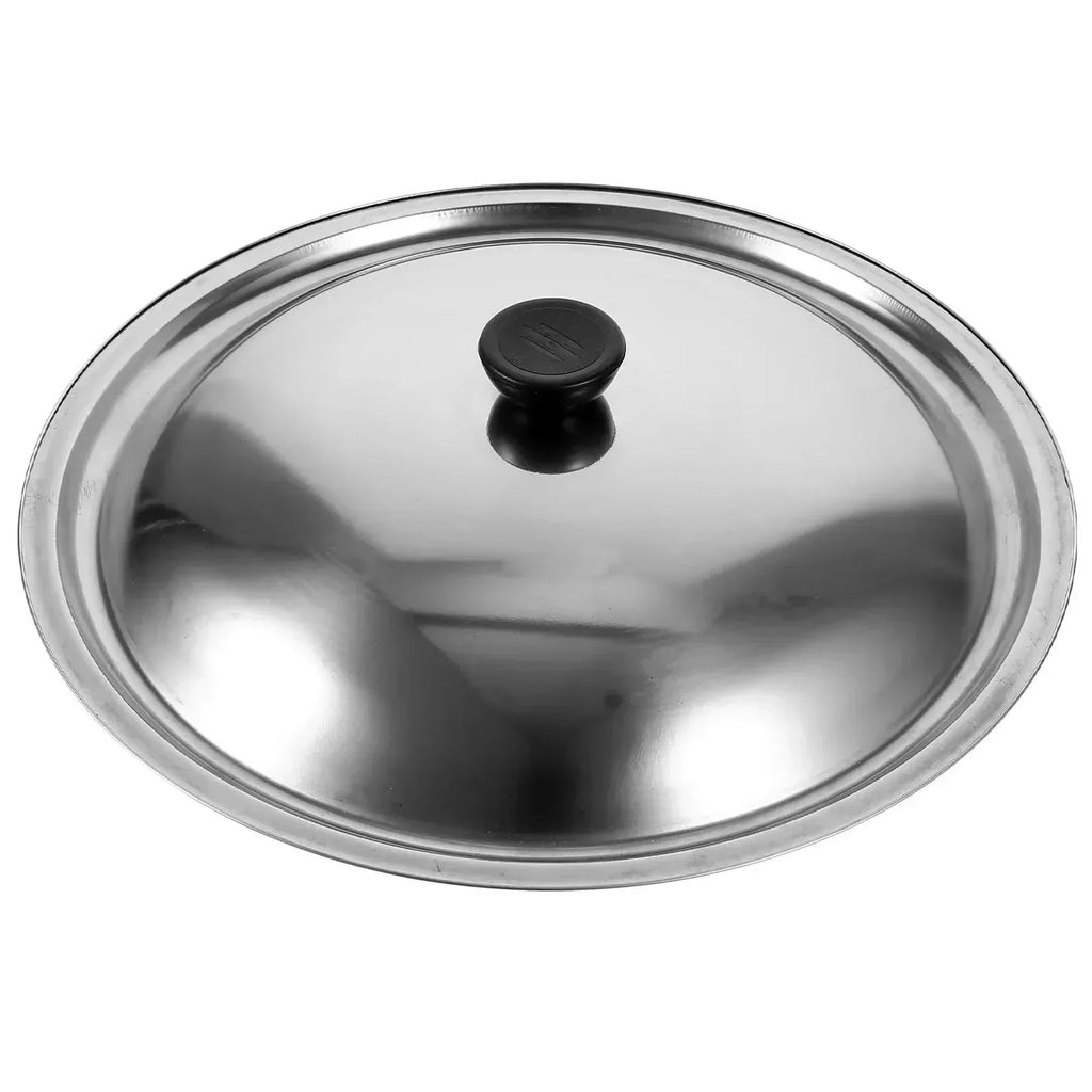 NovaCover Universeller Deckel aus Edelstahl für Woks und Pfannen, hitzebeständig für Köche