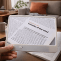 Lente d'ingrandimento VisionAid 3x con luce LED per una lettura facilitata