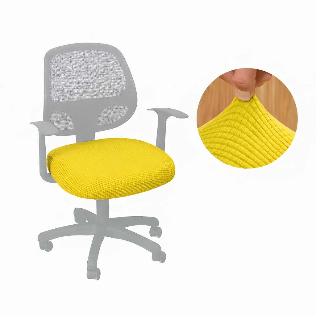 Husă elastică OfficeGuard cu despicătură pentru a menține scaunele curate și protejate