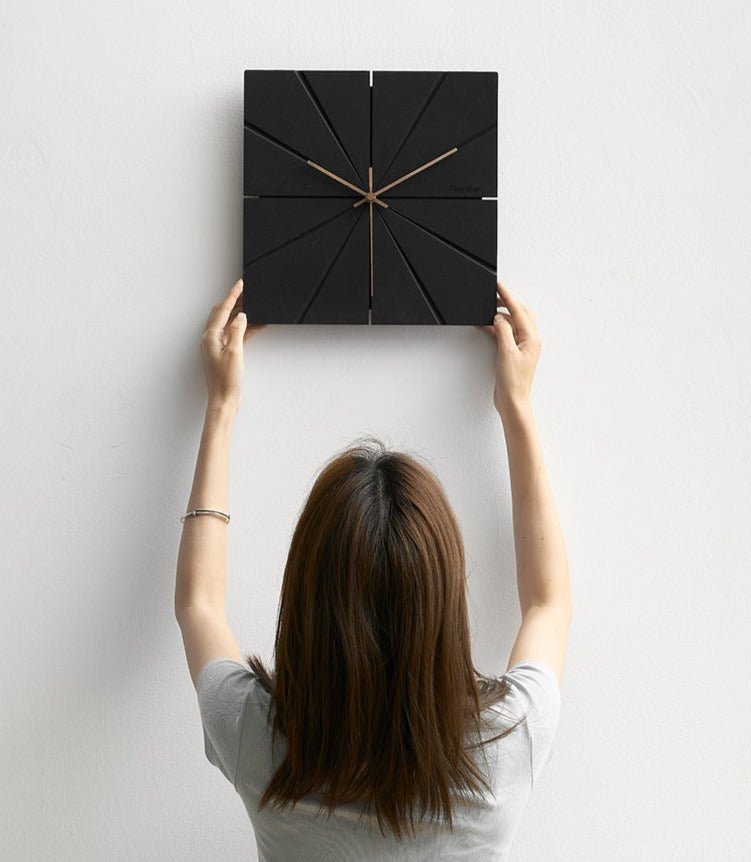 CalmTime Modern Quiet Wall Clock For Living Spaces