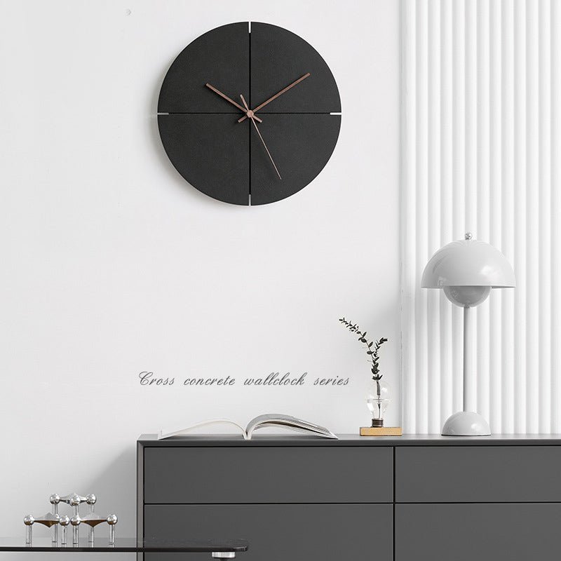CalmTime Modern Quiet Wall Clock For Living Spaces