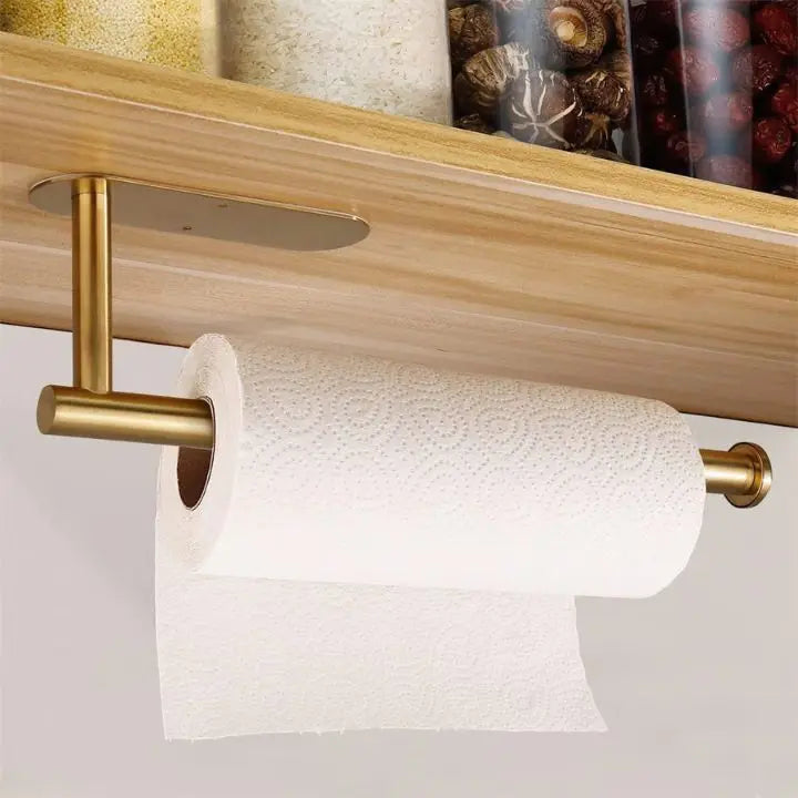 Porta rotolo di carta da parete senza trapano per cucine moderne e casa