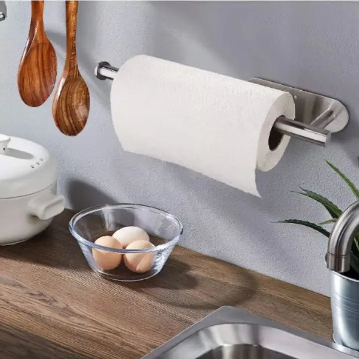 Porta rotolo di carta da parete senza trapano per cucine moderne e casa