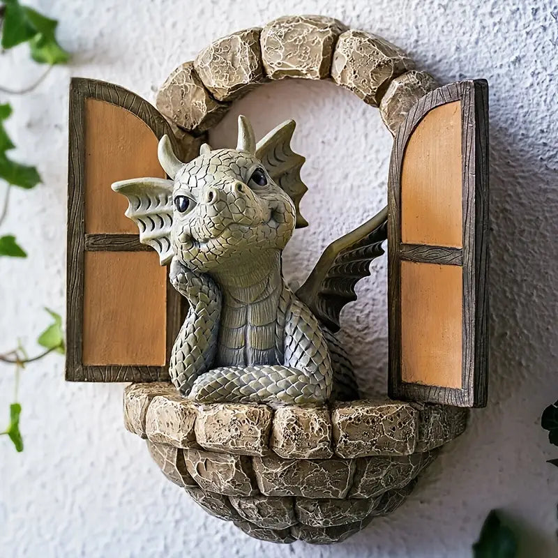 Mythiccrest Håndlavet Drage Have Statue til Udendørs Udstilling