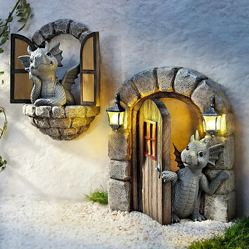 Mythiccrest Håndlavet Drage Have Statue til Udendørs Udstilling