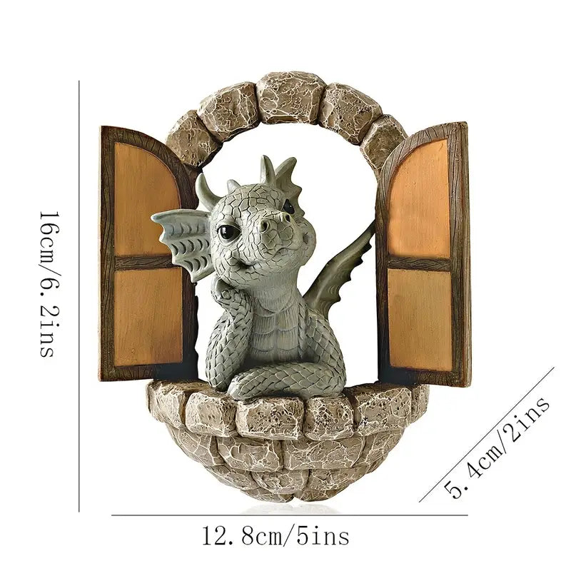 Mythiccrest Håndlavet Drage Have Statue til Udendørs Udstilling