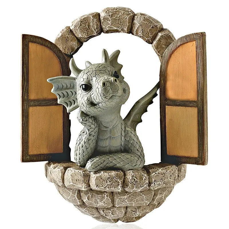 Mythiccrest Håndlavet Drage Have Statue til Udendørs Udstilling