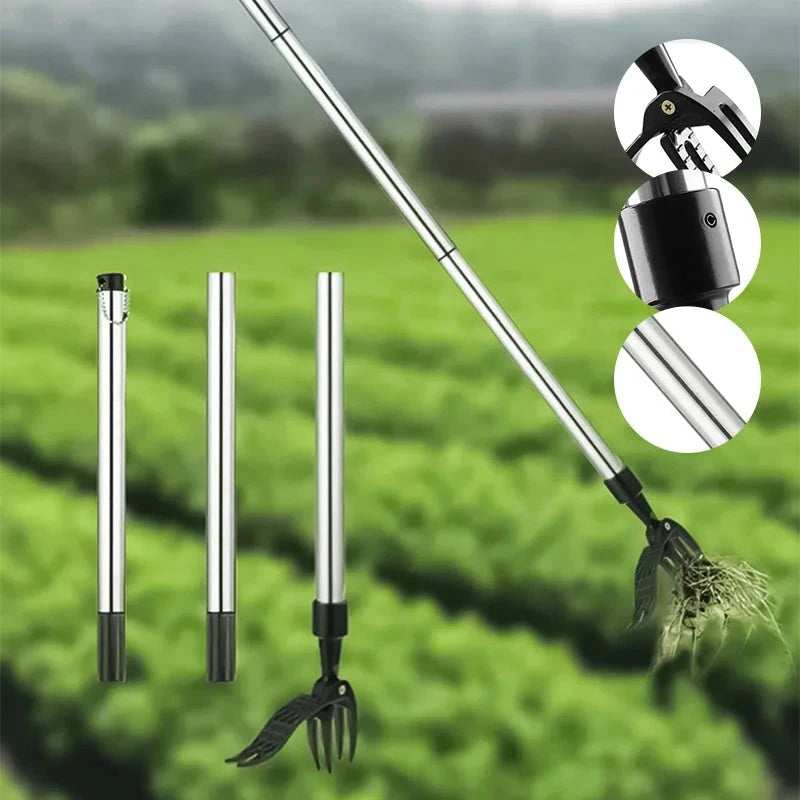 Farmcraft ergonomisk ugressfjerner med langt håndtak for enkel plenpleie
