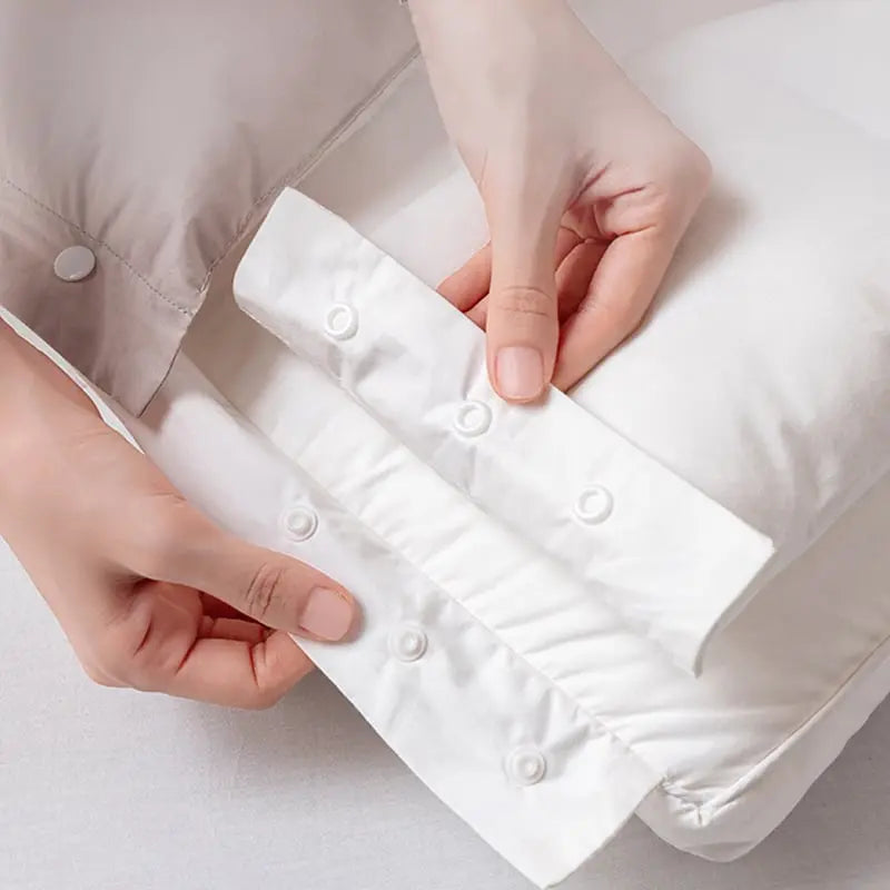Almohada ergonómica para el cuello de dos capas con altura ajustable para soporte