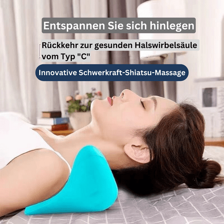 CalmEase ergonominen niskahierontatyyny rentoutumiseen ja kipujen lievitykseen
