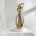 Eternal Embrace-skulptur: Abstrakt tidløs kjærlighetsdekor for romantiske hjem