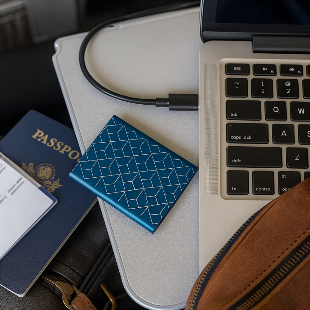 Snabb bärbar extern SSD för snabb datalagring och överföring