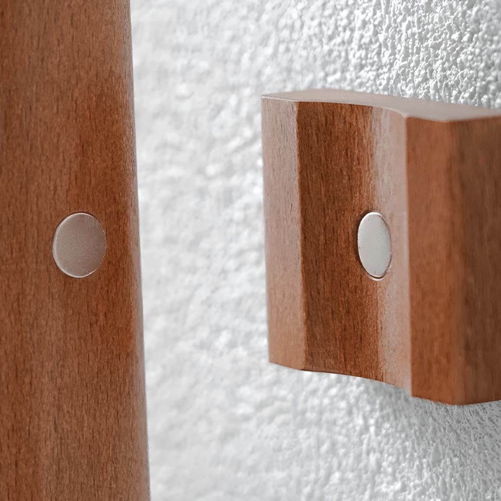 Heelglide extra lang houten hoorn voor schoenen met ergonomisch handvat en magnetische opbergruimte