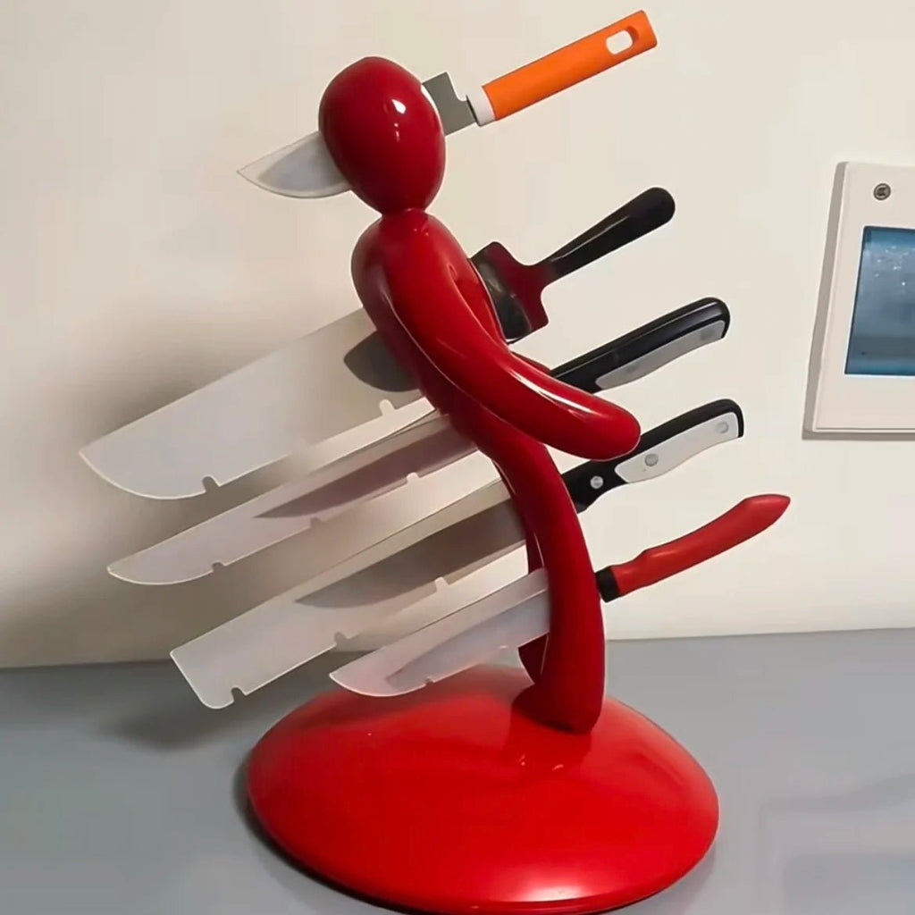 Organizator de cuțite Bladevault cu depozitare sigură a lamelor pe un blat compact
