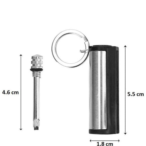 FlareForge Feuerstarter Kompakt Wasserdicht Metallzündung Für Outdoor-Freunde