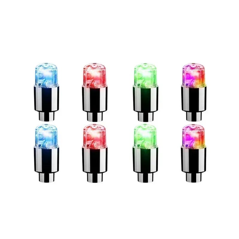 Capace LED LumaPulse pentru valve de anvelope și biciclete, cu iluminare activată prin mișcare pentru cicliști