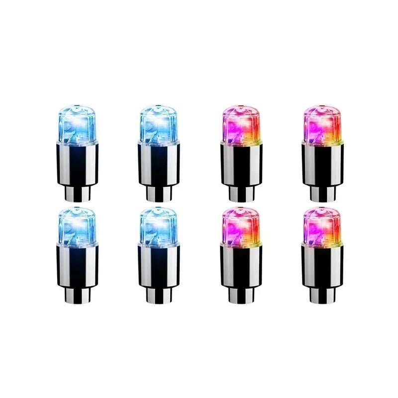 Capace LED LumaPulse pentru valve de anvelope și biciclete, cu iluminare activată prin mișcare pentru cicliști