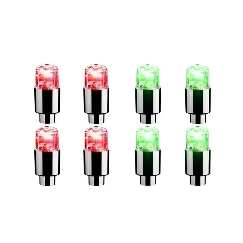 Capace LED LumaPulse pentru valve de anvelope și biciclete, cu iluminare activată prin mișcare pentru cicliști