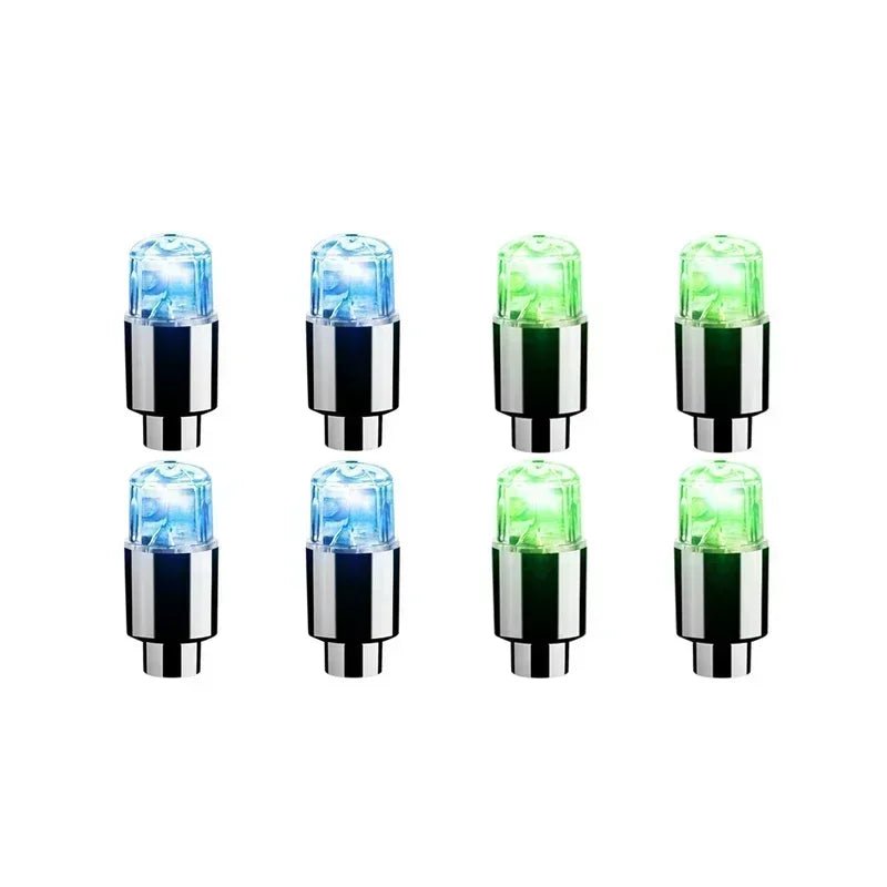 Capace LED LumaPulse pentru valve de anvelope și biciclete, cu iluminare activată prin mișcare pentru cicliști