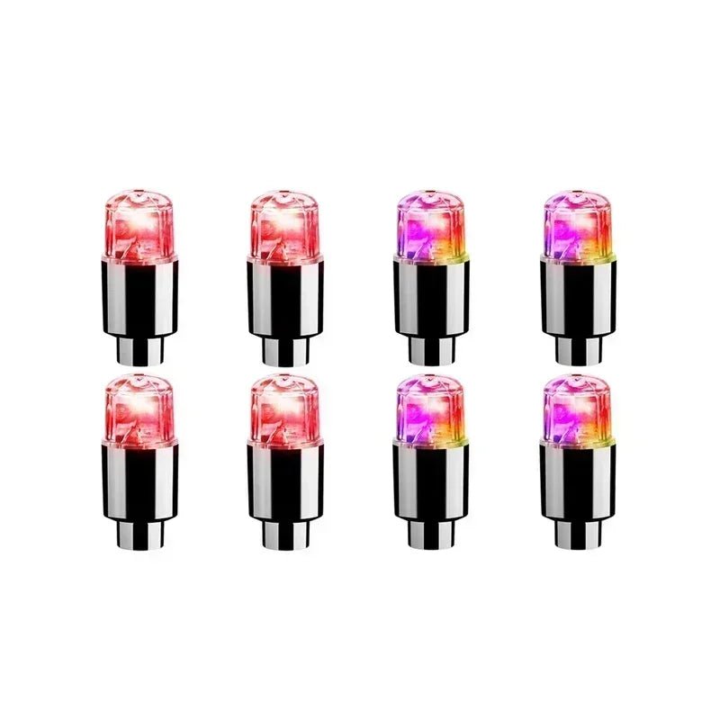 Capace LED LumaPulse pentru valve de anvelope și biciclete, cu iluminare activată prin mișcare pentru cicliști