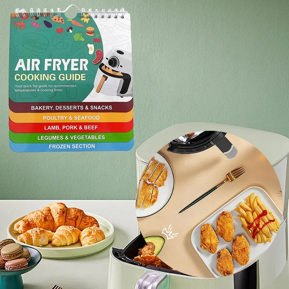 CrispGuide Air Fryer Cheat Sheet For Quick Meals Magnetic Guide For Home Cooks