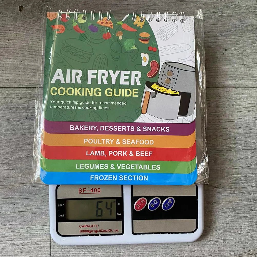 CrispGuide Air Fryer Cheat Sheet For Quick Meals Magnetic Guide For Home Cooks
