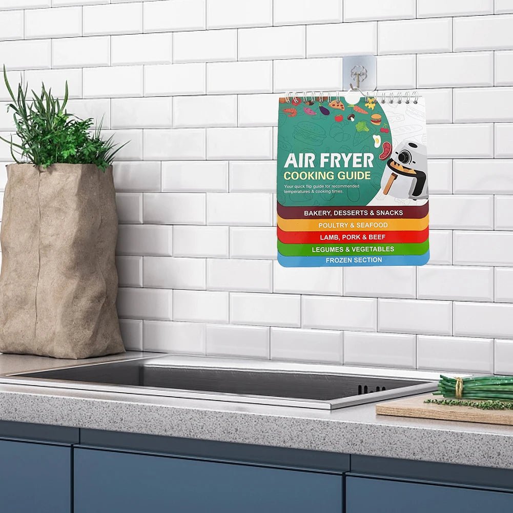 CrispGuide Air Fryer Cheat Sheet For Quick Meals Magnetic Guide For Home Cooks