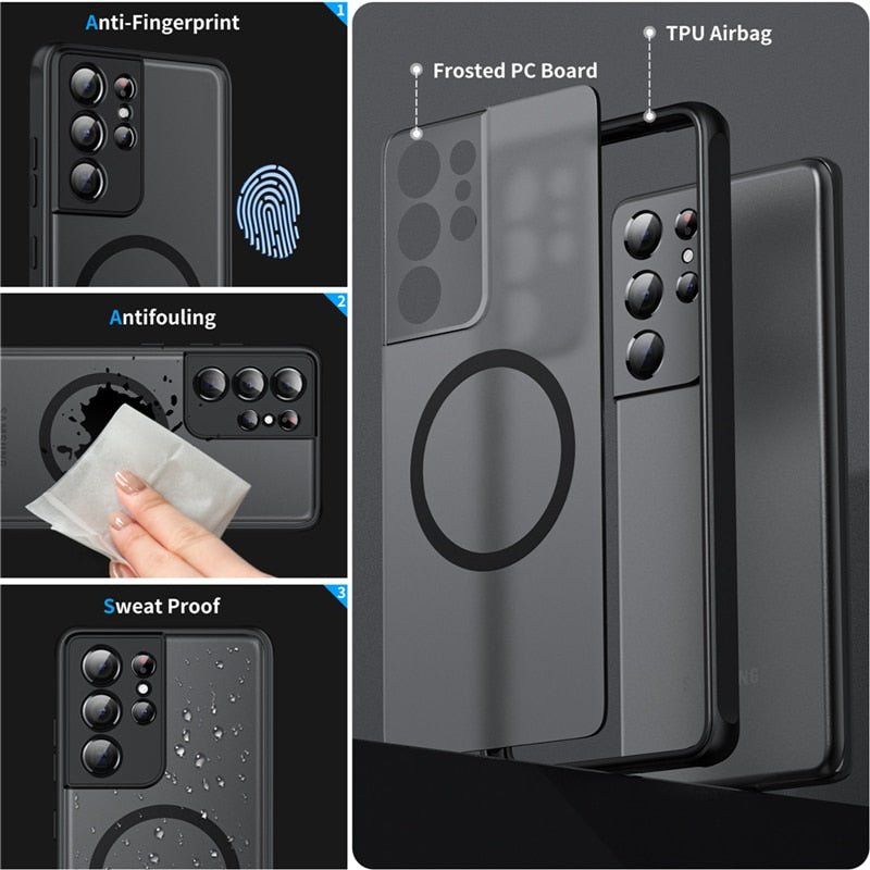 GraniteGuard Magnetische Stoßfeste Hülle für Android-Smartphones