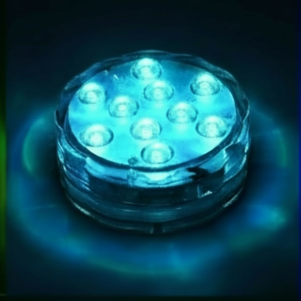 Remote-Controlled LED Light For Pools With Waterproof Magnetic Suction For Outdoor Use