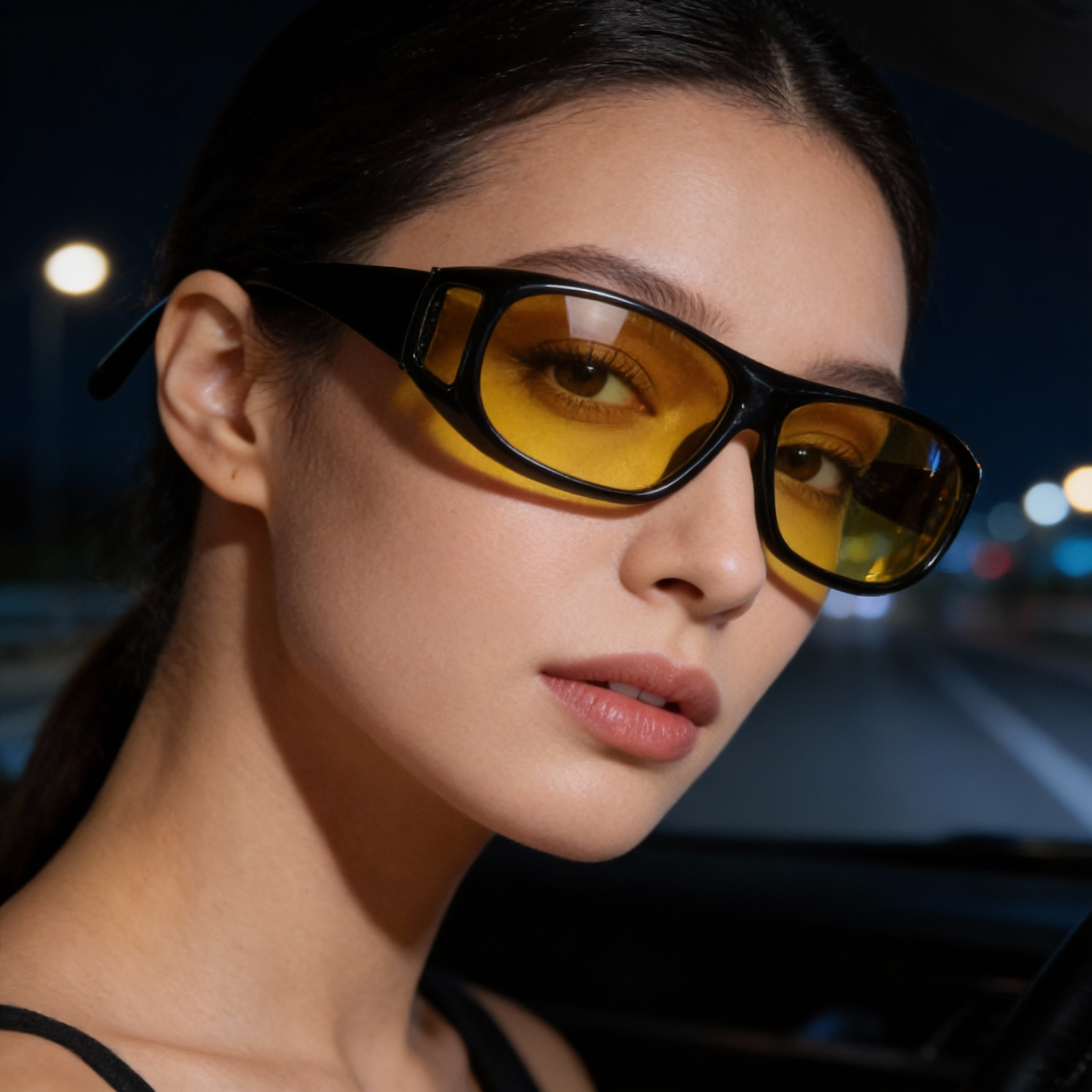 Glasses For Enhanced Night Vision While Driving After Dark
